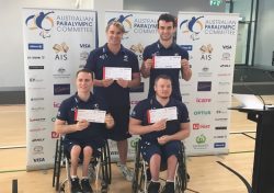 Members of the Australian men's wheelchair basketball team for Rio 2016. (Source: Basketball Australia)