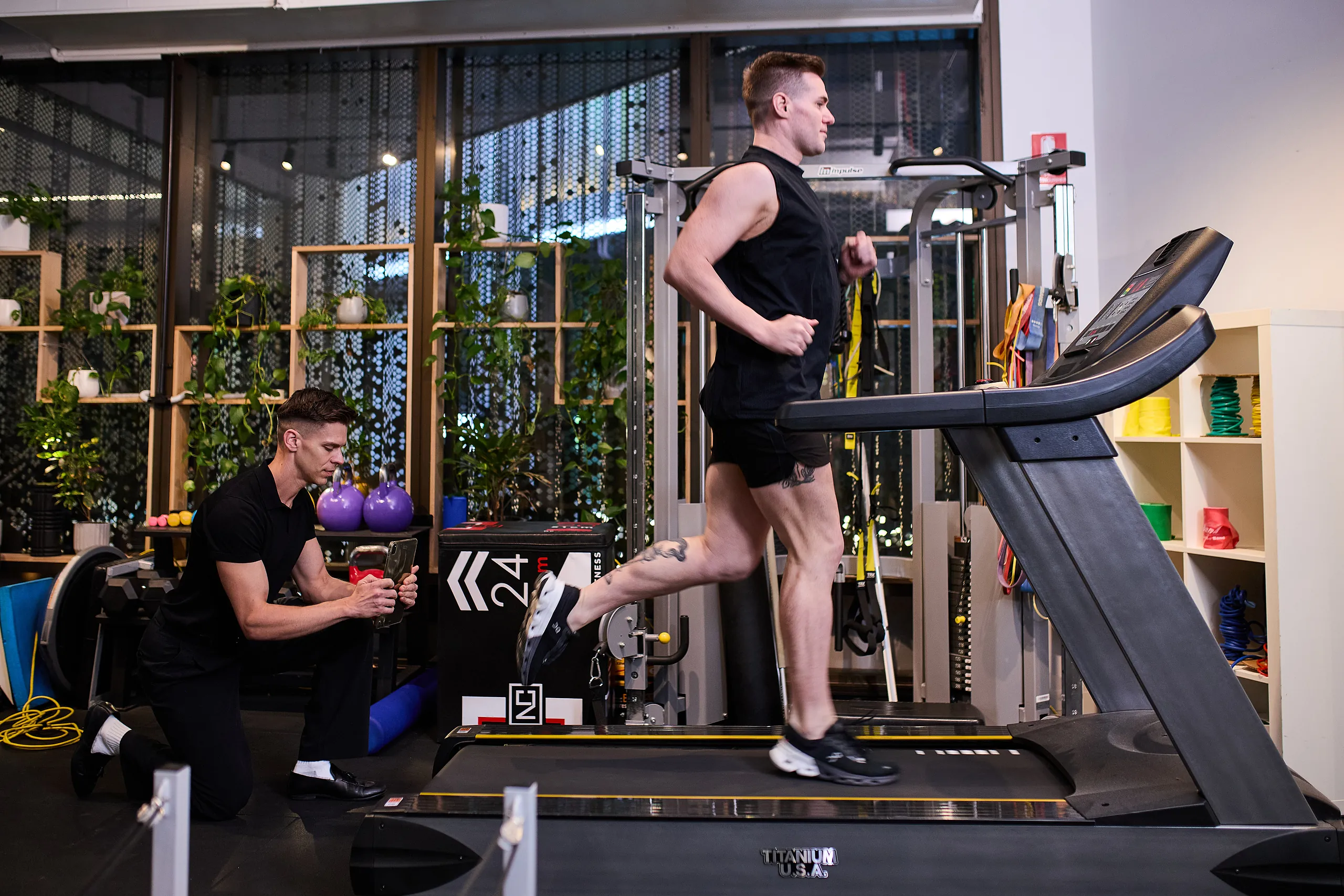 Jacob Stefanoff, physiotherapist at the Pure Physio Collins Street clinic, photographed on 2026-03-27.